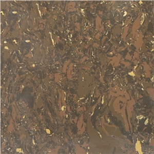 Wellest Wqff14 Roman Golden Coffee Engineered Marble Tile and Slab