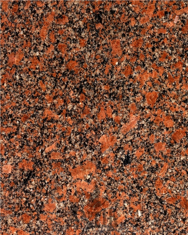 Red Granite Cube Stone, Red Granite Cobbles, Withered Granite