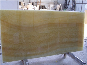 Glass Backed Thin China Honey Onyx Panel-Marble Transparent Plate