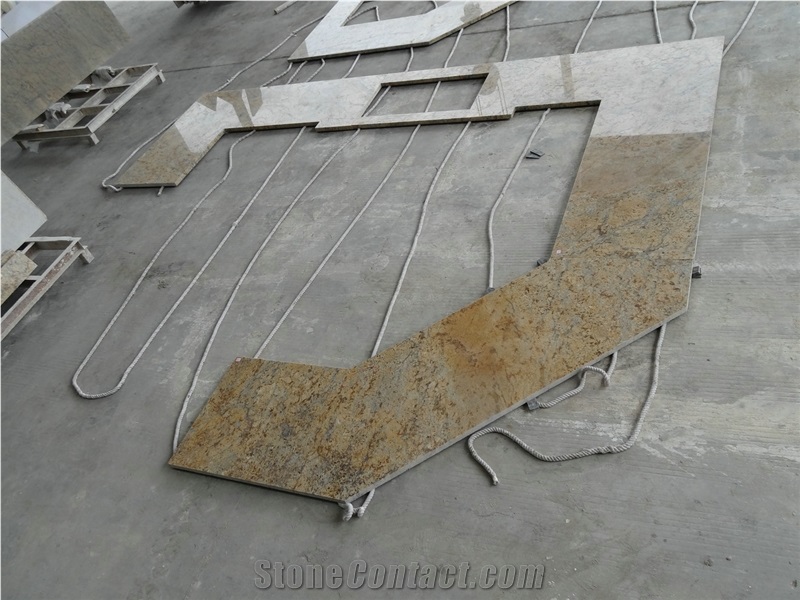 China Golden Crystal Granite Countertops