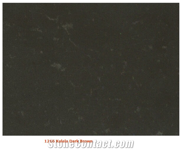 Engineered Quartz Stone,Kalala Dark Brown Quartz Slabs & Tiles from