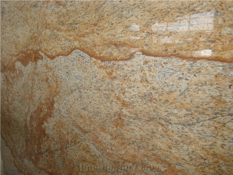 Juparana Dourado Granite Vanity Top, Brazil Yellow Granite