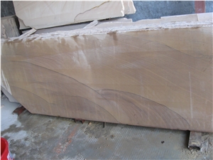 Landscape Sandstone Cut to Size, China Yellow Sandstone Slabs & Tiles
