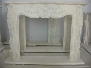 Giga Alabaster Mantel Fireplace Marble Surrounds, White Marble Fireplaces