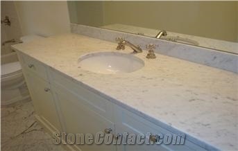 Giga Different Types Of Marble Bathroom Worktops, Carrara White Marble Bath Tops