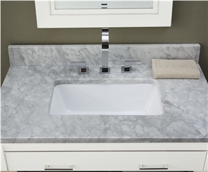 Giga Different Types Of Marble Bathroom Worktops, Carrara White Marble Bath Tops