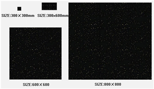 Giga Polished Black Galaxy Granite Tile Flooring