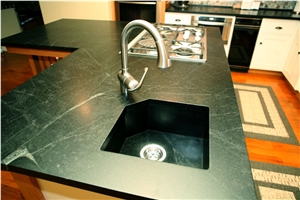 Giga White Marble Worktop, Big Flower Green Marble Kitchen Countertops
