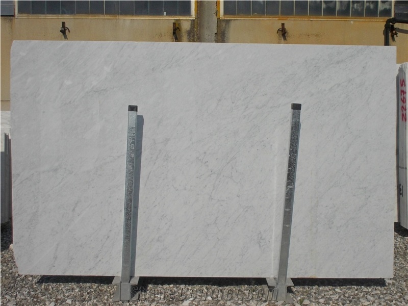 Bianco Carrara Marble Slabs, White Marble Italy