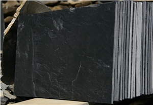 Black Slate Slabs, China Black Slate