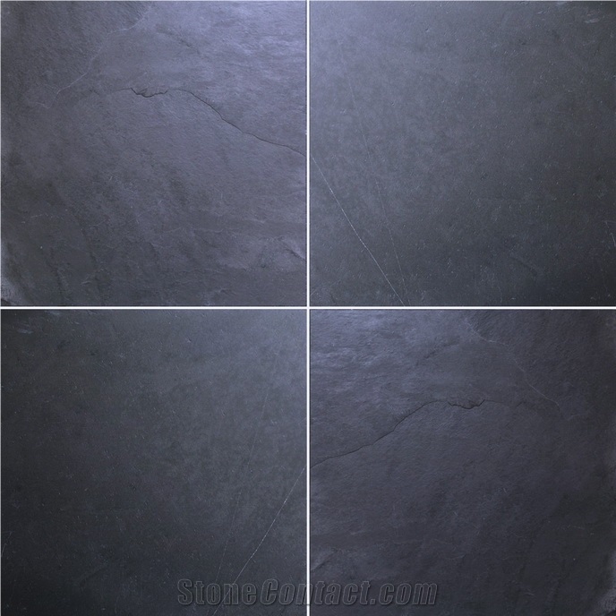 Black Slate Tiles, China Black Slate