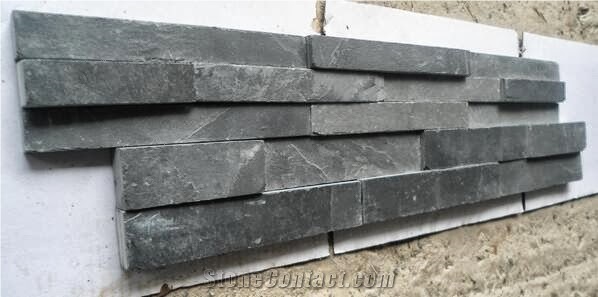 China Black Slate Ledge Stone Panel