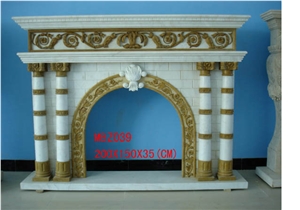 Flreplace,White Marble Fireplace