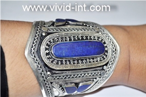 Lapis Bracelet, Lapis Lazuli Blue Limestone Artifacts & Handcrafts