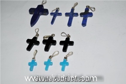 Lapis, Turquoise & Agate Crossess, Lapis Lazuli Artifacts & Handcrafts