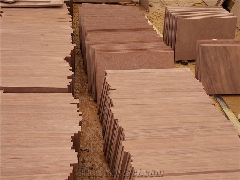 China Pink Sandstone Slabs & Tiles