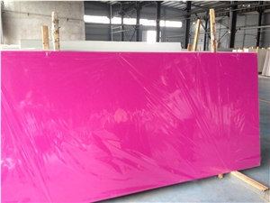 Pure Pink Zsq2016 (Quartz Stone) Engineered Stone Tiles & Slabs