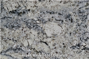 Aspen White Granite Slabs, Brazil White Granite