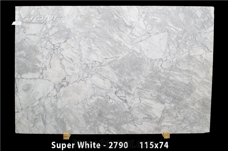 Super White Quartzite Slabs, Brazil White Quartzite