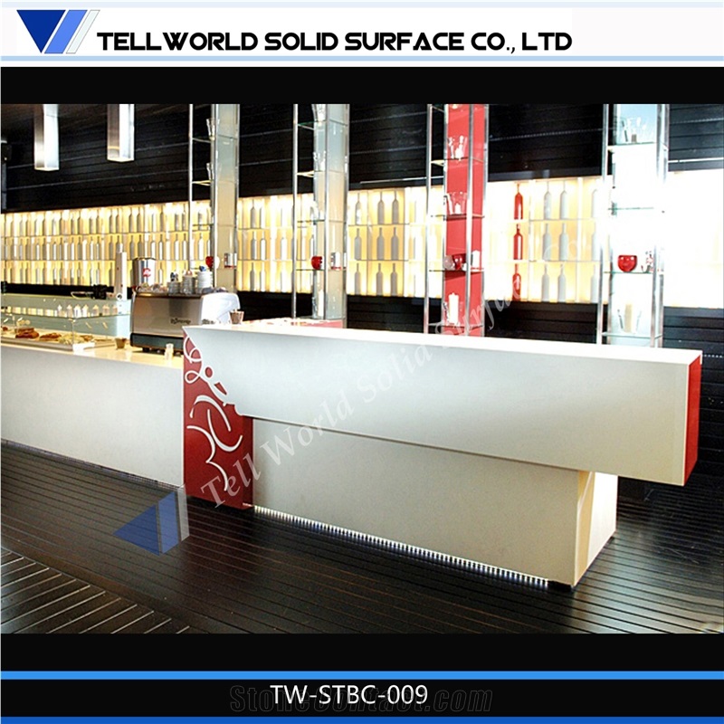 2014 Factory Direct Supply Fancy Design Modern Acrylic Bar Counter Interactive Bar Table