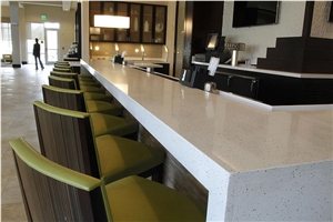 Quartz Stone Top, Reception Desk Top, White Reception Desk