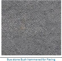 Blue Stone Gothic-Bush Hammer- Scraped Paving Tiles