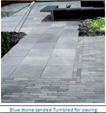 Sawn, Semi-Honed or Sanded and Tumbled Vietnam Blue Stone Paver