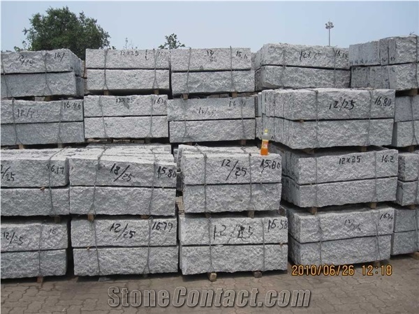 G341 Shandong Granite Kerbstones,Lowest Price Granite,Rough Picked