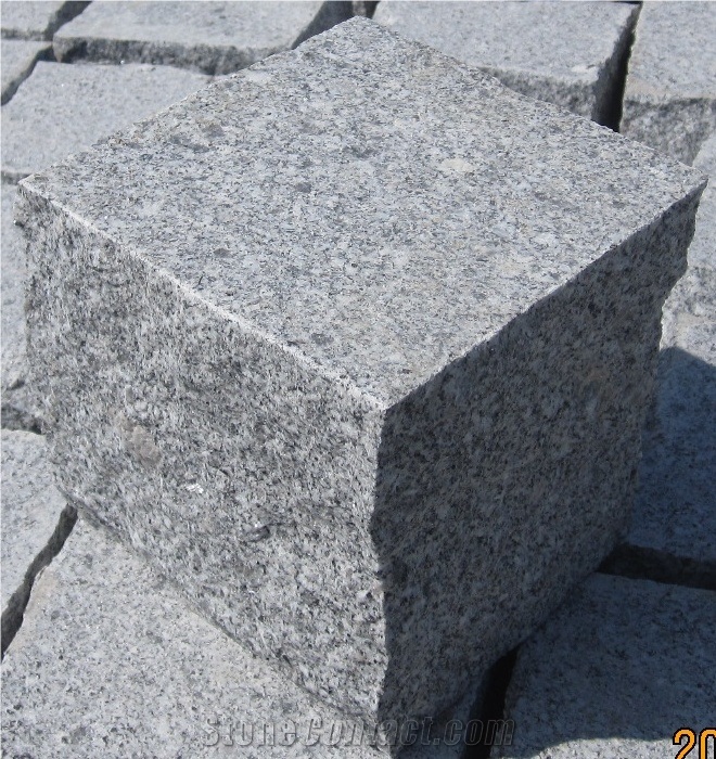 Lowest Price Pavers, G341 Grey Granite Pavers/Cube Stone/China Grey Granite Cobble Stone