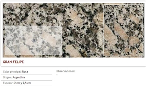 Gran Felipe Granite, San Felipe Granite Slabs & Tiles