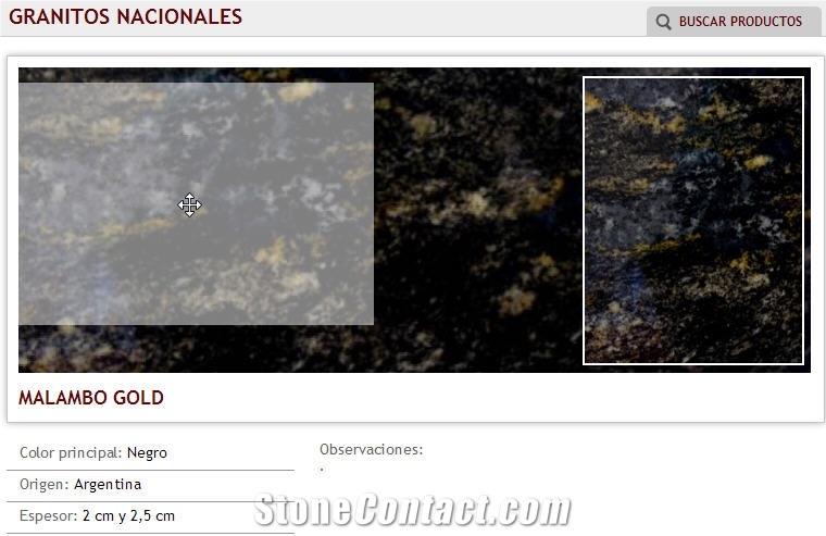 Malambo Gold Granite Slabs & Tiles, Argentina Black Granite