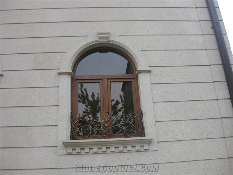 Armenian Gold Felsite Stone Window Sills, Arches, Frames, Surrounds