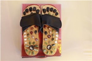 Massage Polished Pebble Slippers with Massage Stones, Pebble Stone Artifacts & Handcrafts