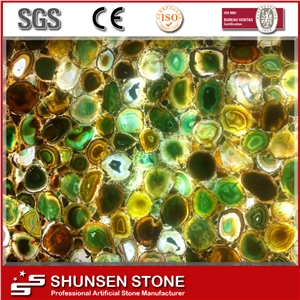 Green Translucent Agate Semiprecious Stone