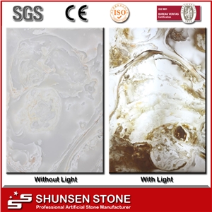 Most Popular Light Translucent Stone for Luxury Wall Decoration Tr8005