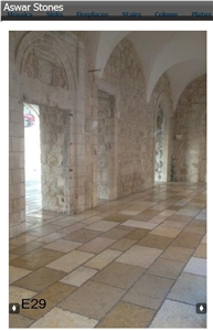 Brushed Jerusalem Stone Floor Pattern