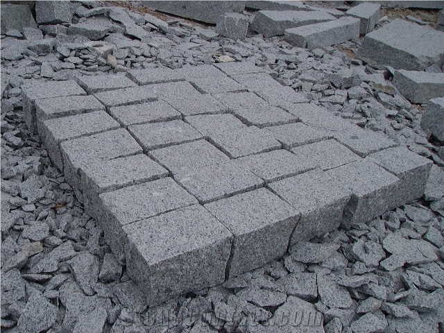 G603 Grey Granite Cube Stone & Pavers