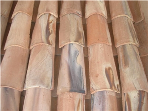 Pinto Viejo Hand-Made Old Style Cholla Roof Tile, Brown Roof Tiles