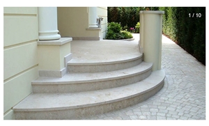 Jura Marmor Entrance Steps and Stairs, Jura Beige Limestone Stairs