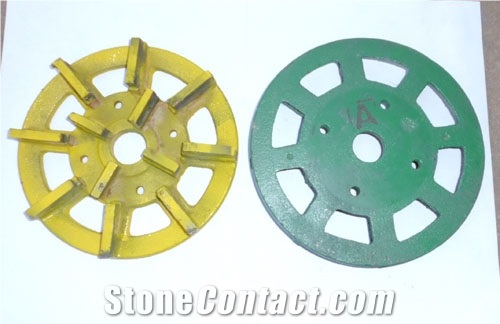 China Bule Yellow Metal Diamond Polishing Disc for Stone