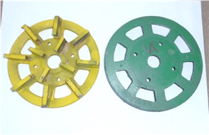 China Bule Yellow Metal Diamond Polishing Disc for Stone