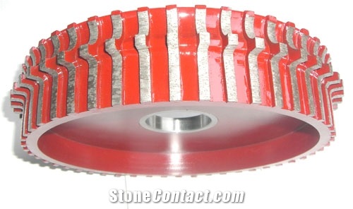 China Stone Abrasive Tools Sintered Segmented Marble Grinding Wheel