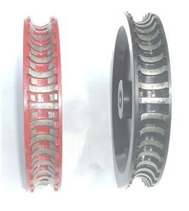 Fujian Diamond Tile 200mm Segmented Stone Profile Wheel for Sale