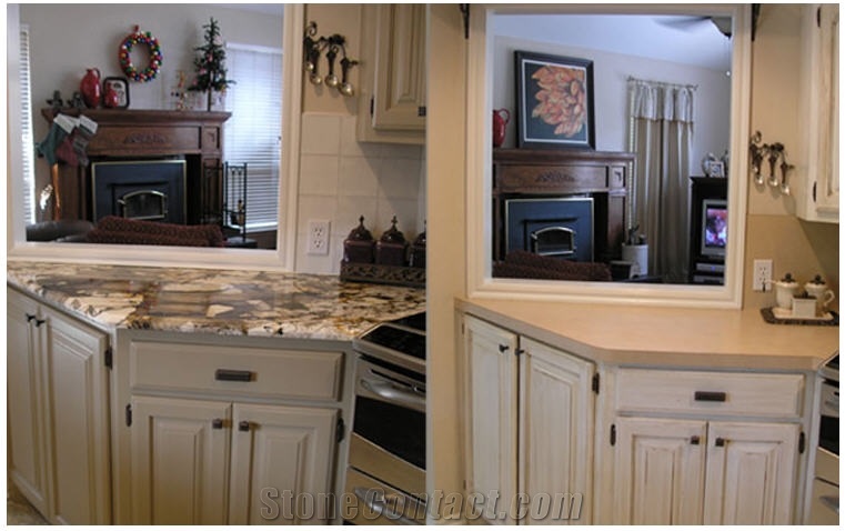 Kitchen Remodel Exotic Granite Kitchen Countertop From United