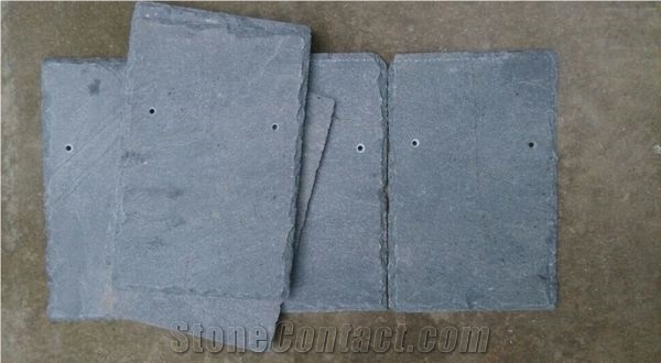 Waterproof Black Slate Roofing Tiles,Jiujiang Fish Scale Slate Roof,Slate Tiles Stone,"U" and Half Round Shape Roof Tiles