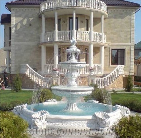 Aglay Limestone Sculptured Fountain