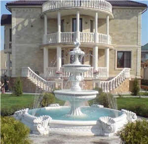 Aglay Limestone Sculptured Fountain