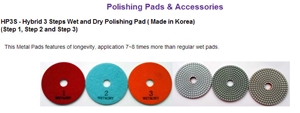 Hp3s - Hybrid 3 Steps Wet and Dry Polishing Pad ( Made in Korea)