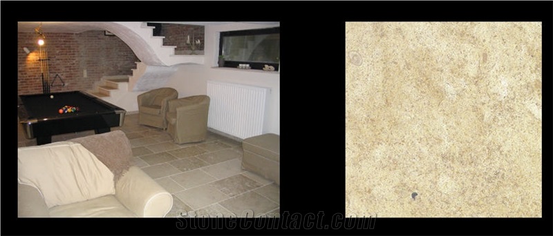 Pierre De Massangis Aged Floor Tiles, Massangis Clair Limestone Tiles