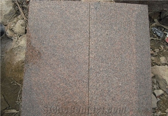 G354 Qilu Red Flooring/Walling Chinese Red/Brown Granite Tiles & Slabs